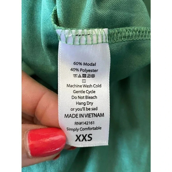 NWT LuLaRoe Womens Carly XXS Simply Comfortable Lounge Wear Soft w/Pocket - Picture 8 of 9